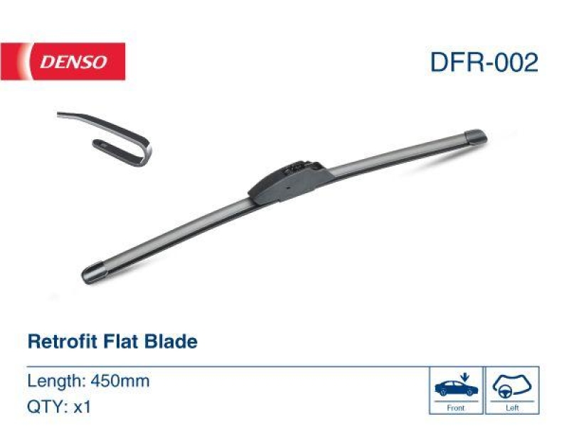 DENSO DFR-002 Wischer Retrofit flatblade OPEL ASTRA G (98-09)