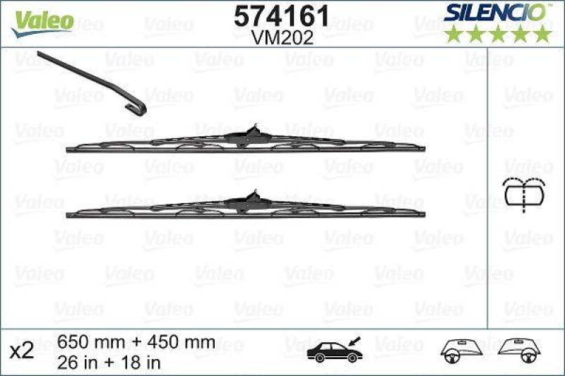 VALEO 574161 Silencio Performance (x2) VM202