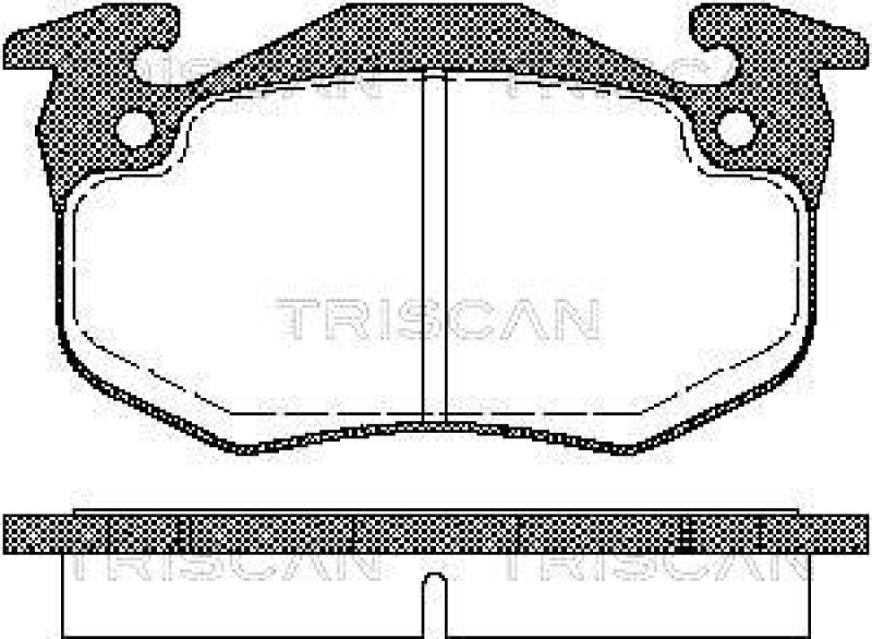 TRISCAN 8110 25177 Bremsbelag Vorne f&uuml;r Renault Twingo