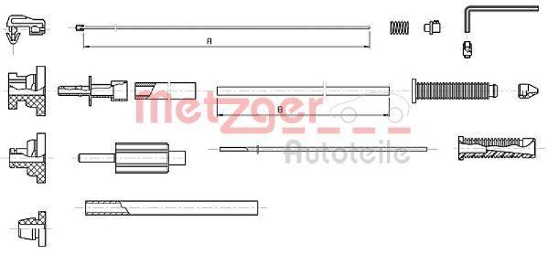 METZGER 10.1179 Gaszug für CITROEN/PEUGEOT