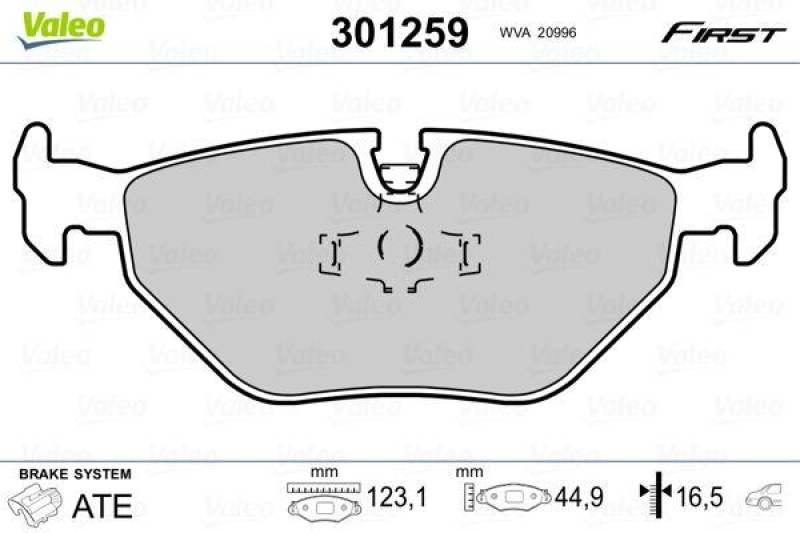 VALEO 301259 SBB-Satz FIRST