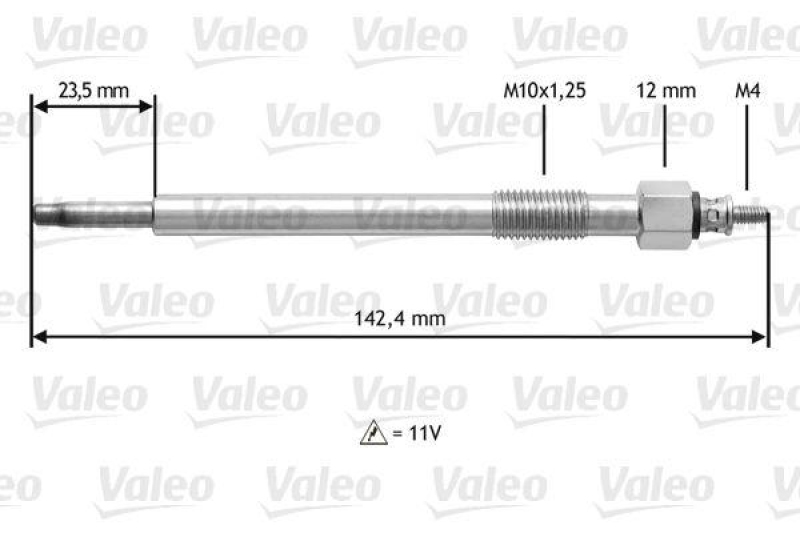 VALEO 345187 Glühkerze OPEL MONTEREY B 3.0L