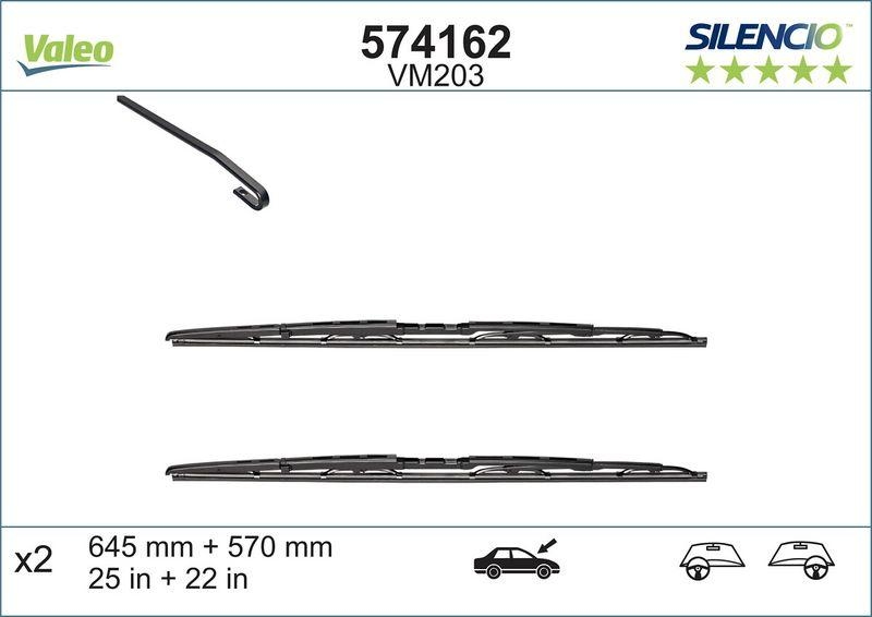 VALEO 574162 Silencio Performance (x2) VM203