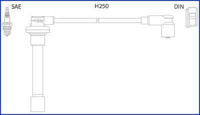 HITACHI 134520 Zündkabelsatz für HONDA u.a.