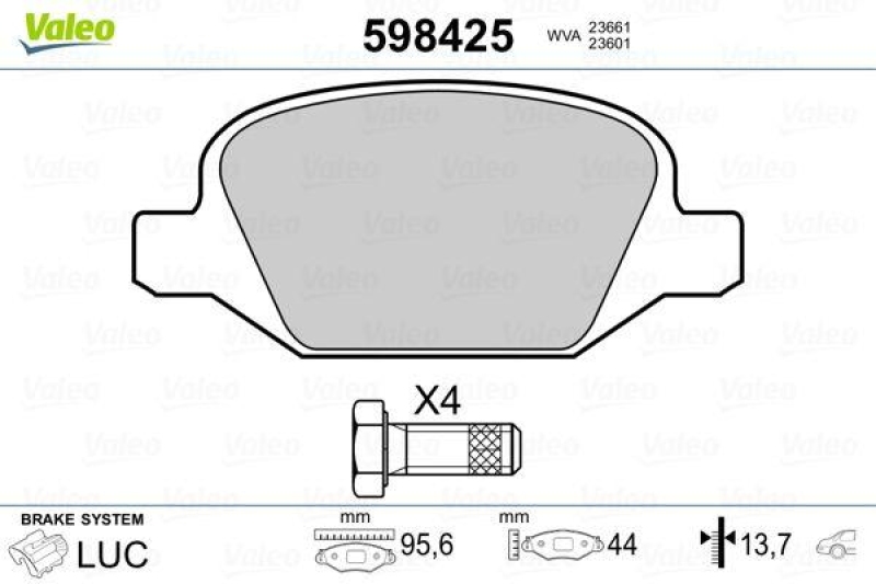 VALEO 598425 SBB-Satz PREMIUM