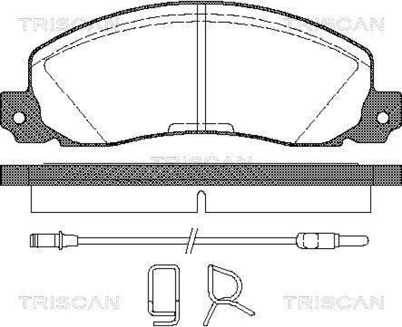 TRISCAN 8110 25846 Bremsbelag Vorne f&uuml;r Renault Trafic