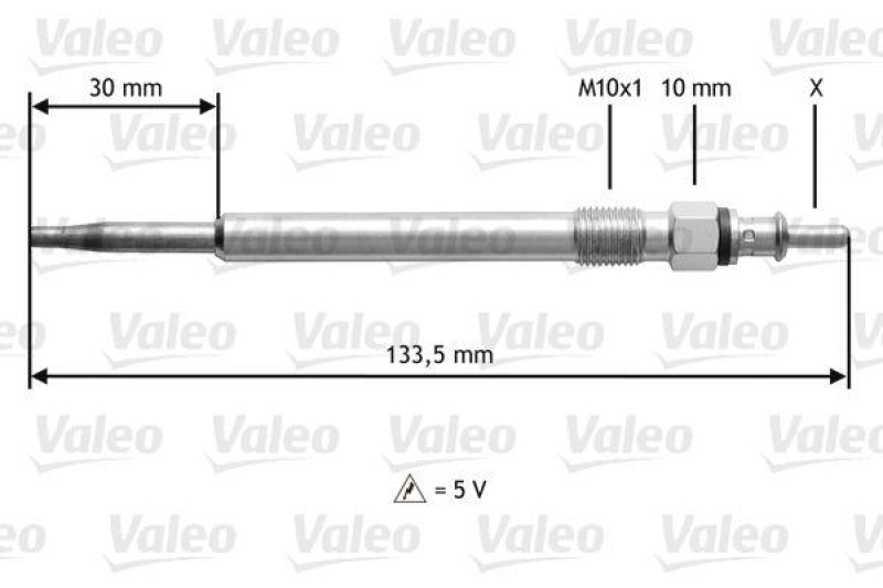 VALEO 345188 Glühkerze MERC C30 3.0L CDI