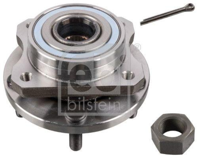 FEBI BILSTEIN 173005 Radlagersatz mit Radnabe, ABS-Impulsring und Anbaumaterial für Chrysler