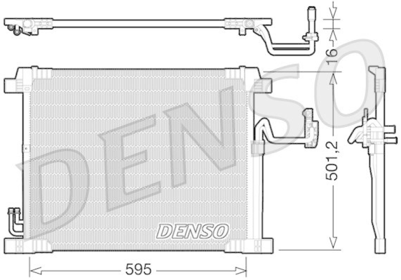 DENSO DCN46012 Kondensator A/C INFINITI FX 50 AWD (2008 - )