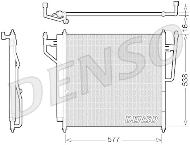 DENSO DCN46017 Kondensator A/C INFINITI QX56