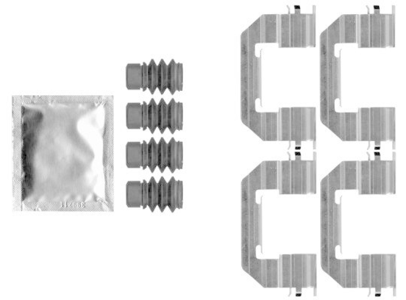 HELLA 8DZ 355 207-291 Zubehörsatz, Scheibenbrem