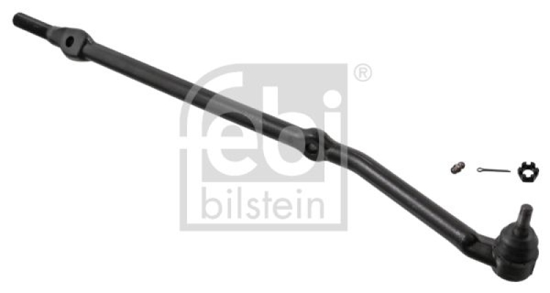 FEBI BILSTEIN 41097 Spurstangenendstück mit Kronenmutter, Splint und Schmiernippel für Jeep