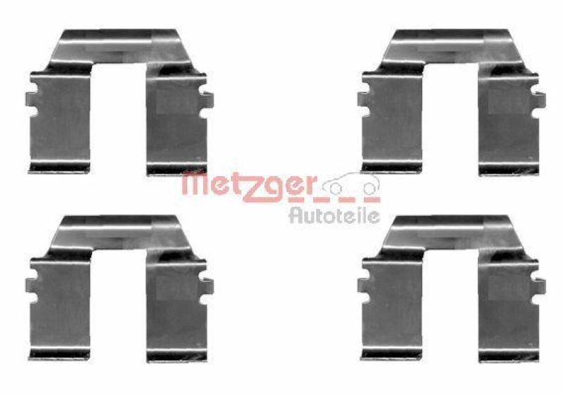 METZGER 109-1232 Zubehörsatz, Scheibenbremsbelag für FORD/SEAT/VW