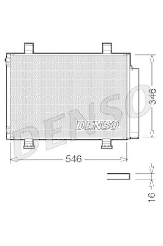 DENSO DCN47001 Kondensator A/C SUZUKI SWIFT III (MZ, EZ) 1.3 (2005 - )