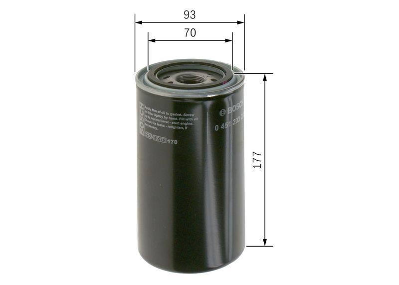 BOSCH 0 451 203 228 Ölfilter P32281 Ø 933mm Höhe 1768mm