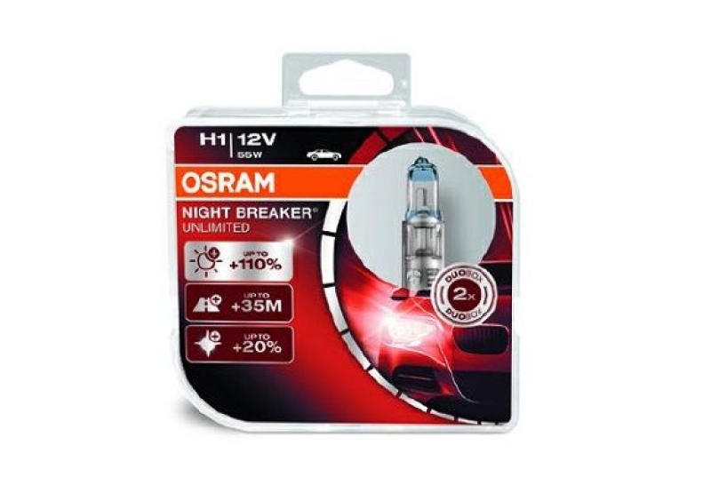 B-Ware OSRAM 64150NBU-HCB Glühbirnen H1 NIGHT BREAKER UNLIMITED 55W