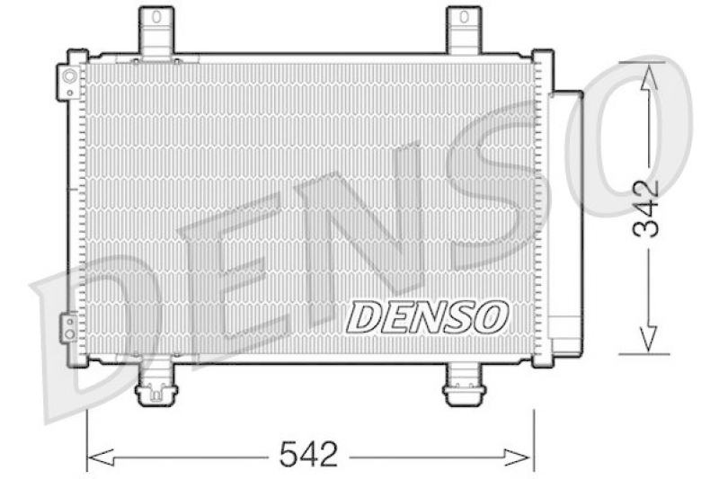 DENSO DCN47005 Kondensator A/C OPEL AGILA (B) (H08) 1.2 (2008 - )