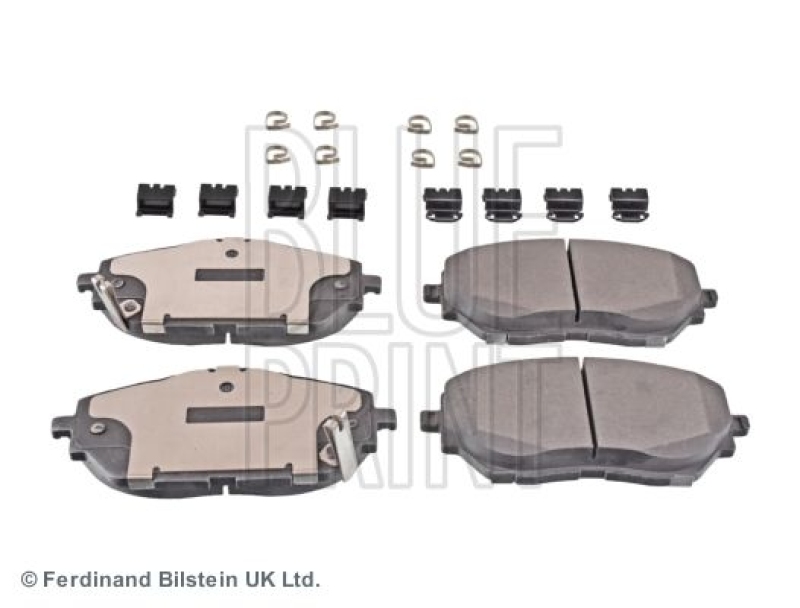 BLUE PRINT ADT342223 Bremsbelagsatz mit Befestigungsmaterial für TOYOTA