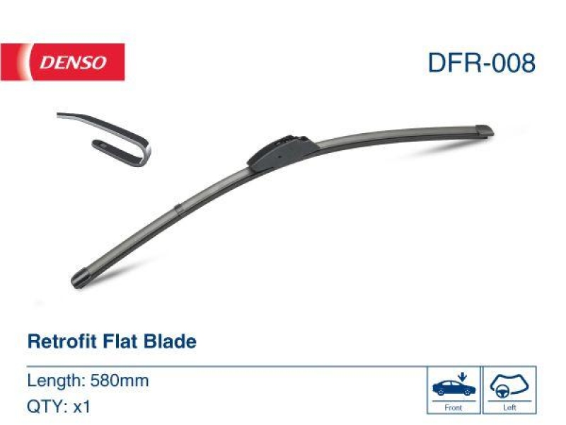 DENSO DFR-008 Wischer Retrofit flatblade SAAB 9-5 (97-)