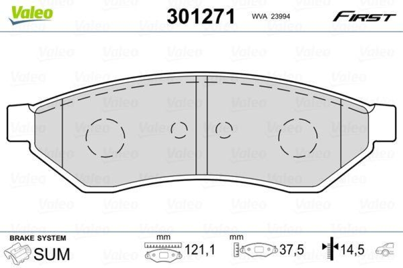 VALEO 301271 SBB-Satz FIRST