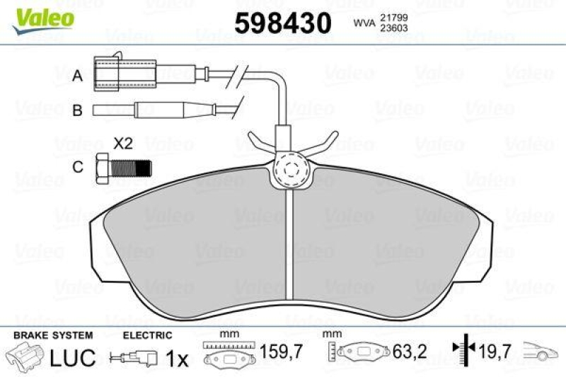 VALEO 598430 SBB-Satz PREMIUM