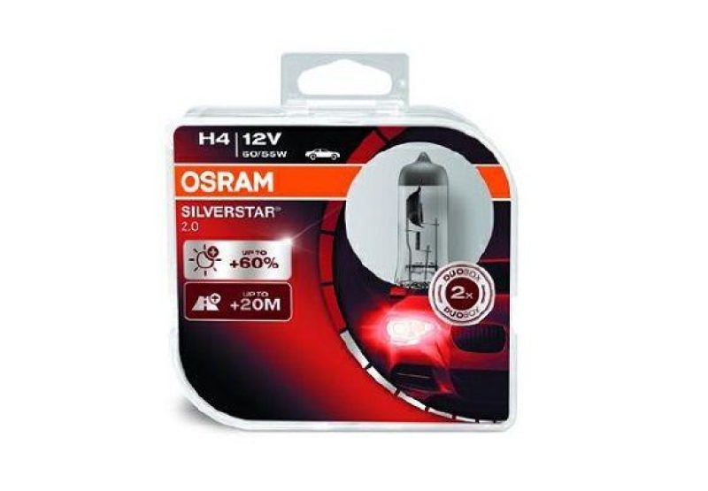 B-Ware OSRAM 64193SV2-HCB Glühbirnen H4 SILVERSTAR 2.0 12V 60/55W