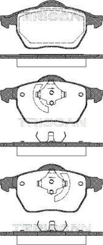 TRISCAN 8110 27008 Bremsbelag Vorne für Volvo S70/V70