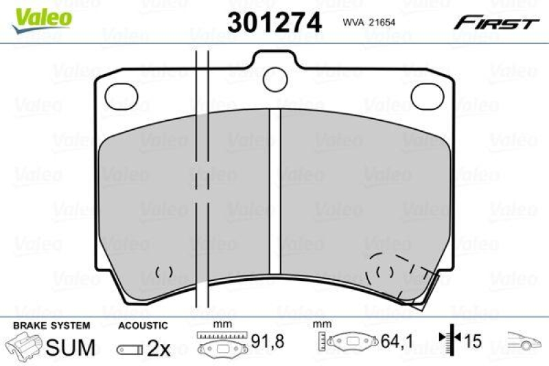 VALEO 301274 SBB-Satz FIRST