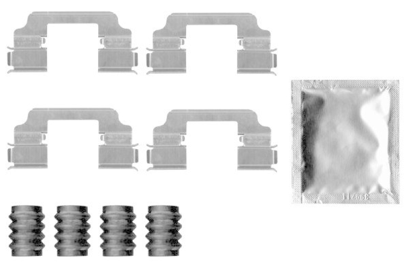 HELLA 8DZ 355 207-331 Zubehörsatz, Scheibenbrem