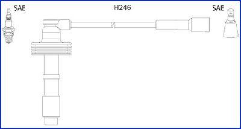 HITACHI 134560 Zündkabelsatz für RENAULT u.a.