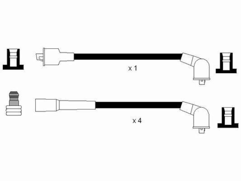 NGK 0900 Zündleitungssatz RC-SD402 |Zündkabel