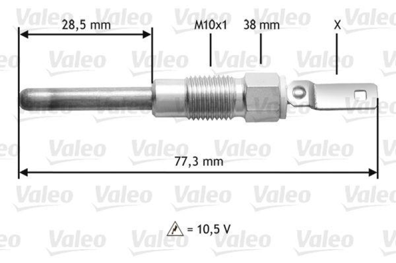 VALEO 345197 Glühkerze GM GMC,HUMMER,SIERRA