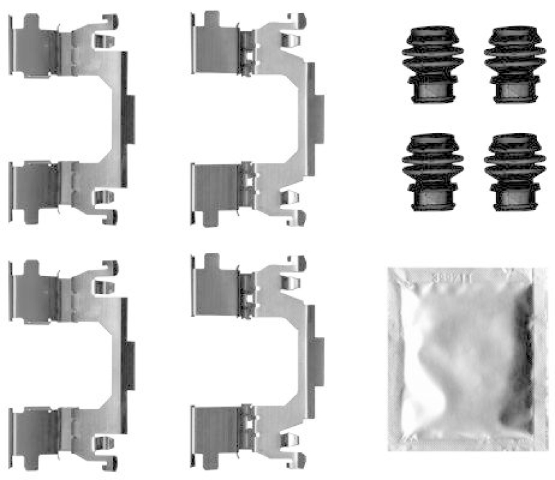 HELLA 8DZ 355 207-341 Zubehörsatz, Scheibenbrem