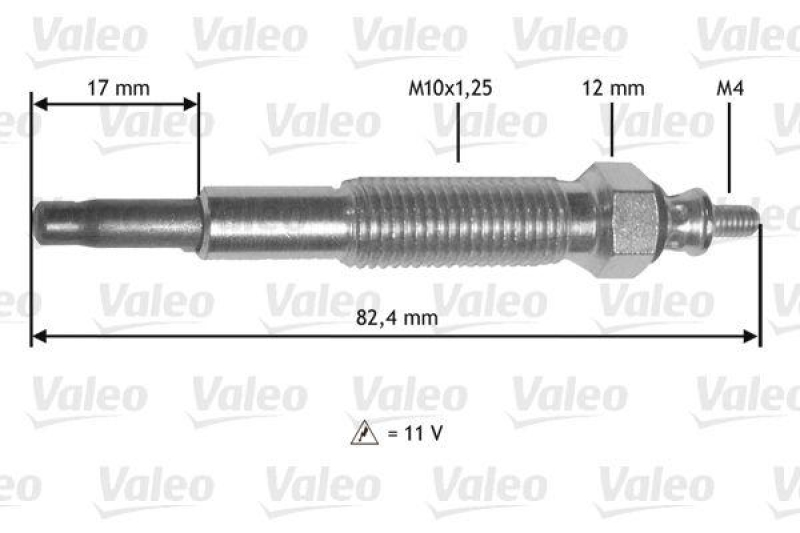 VALEO 345199 Glühkerze MAZDA SERIES E 3.0LK