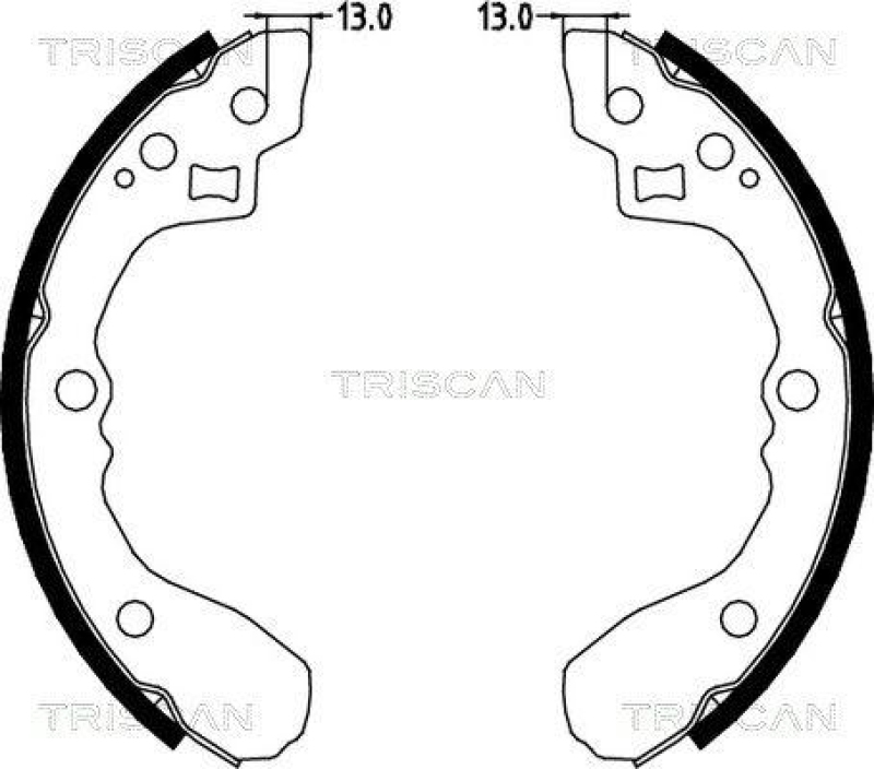 TRISCAN 8100 18001 Bremsbacken für Kia Rio