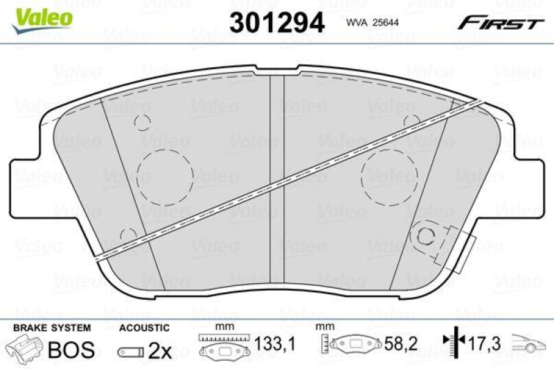 VALEO 301294 SBB-Satz FIRST