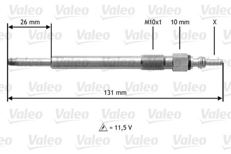 VALEO 345201 Glühkerze TOYOTA CAMRY,COROLLA