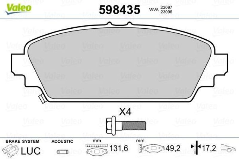 VALEO 598435 SBB-Satz PREMIUM