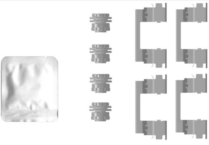 HELLA 8DZ 355 207-361 Zubehörsatz, Scheibenbrem