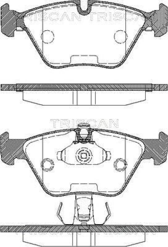 TRISCAN 8110 11010 Bremsbelag Vorne für Bmw 3-Serie E39