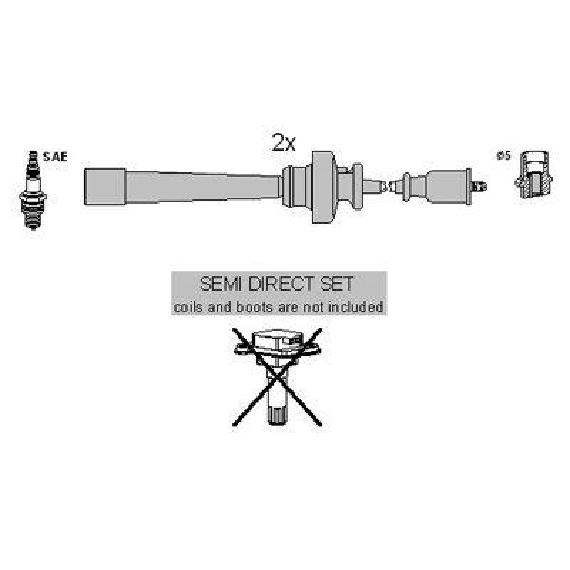 HITACHI 134613 Zündkabelsatz für MITSUBISHI u.a.