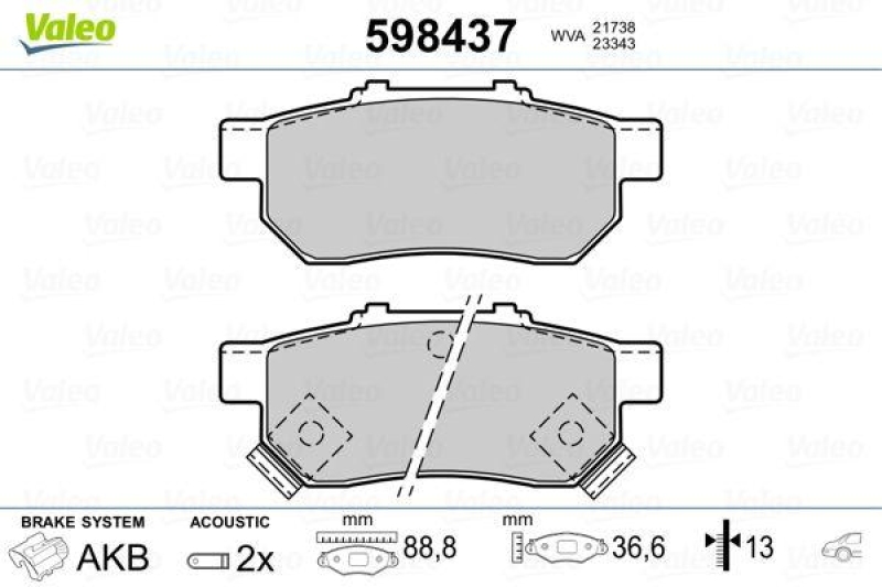 VALEO 598437 SBB-Satz PREMIUM