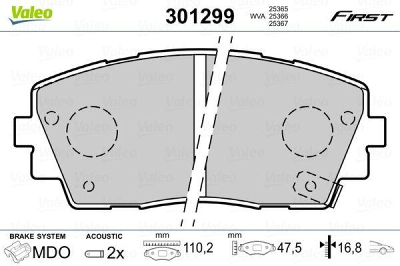 VALEO 301299 SBB-Satz FIRST