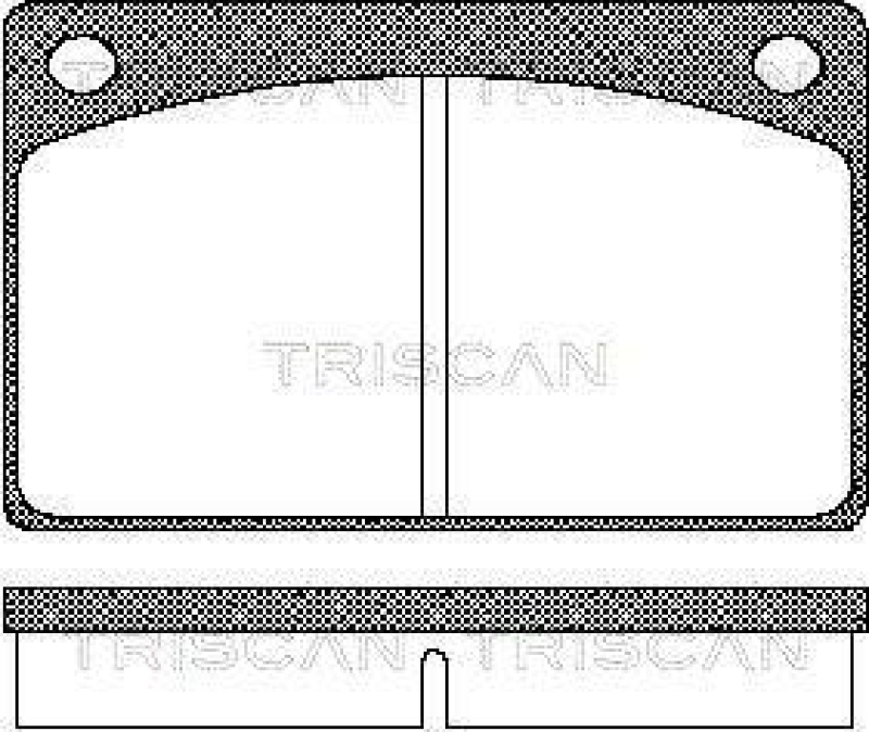 TRISCAN 8110 27602 Bremsbelag Vorne für Volvo