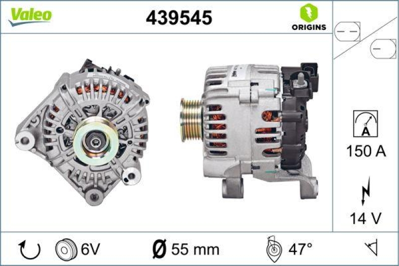 VALEO 439545 Generator Neu - ORIGINS