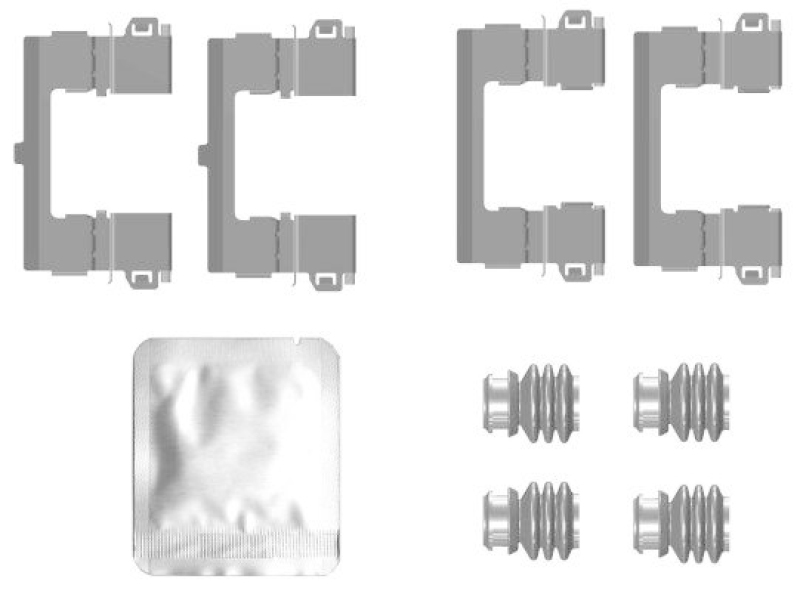 HELLA 8DZ 355 207-391 Zubehörsatz, Scheibenbrem