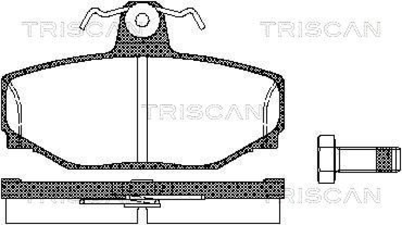 TRISCAN 8110 27919 Bremsbelag Hinten für Volvo 760, 780, 940, 960