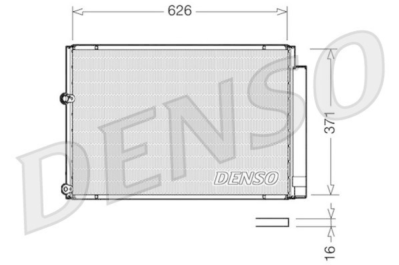 DENSO DCN50018 Kondensator A/C TOYOTA PRIUS Hatchback (NHW20_) 1.5 (2003 - 2009)