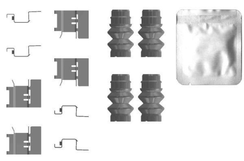 HELLA 8DZ 355 207-401 Zubehörsatz, Scheibenbrem