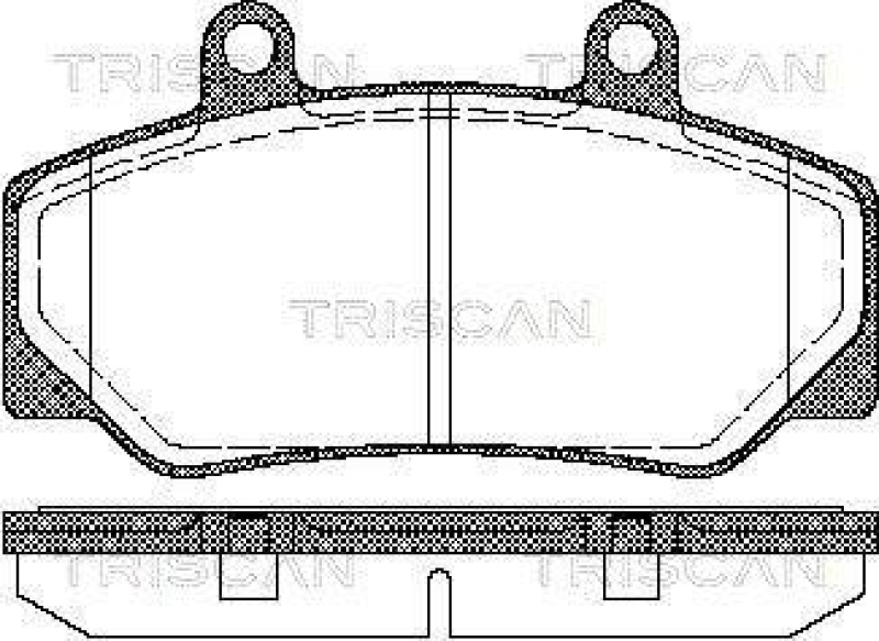 TRISCAN 8110 27935 Bremsbelag Vorne für Volvo 700-Serien